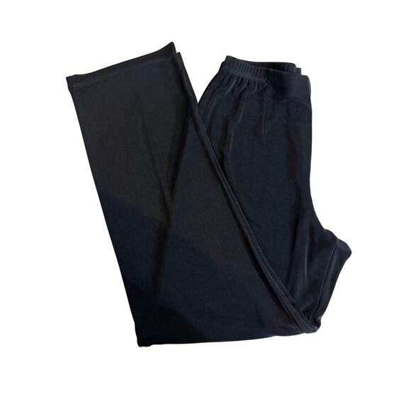 Chico's Travelers pants black pull on no wrinkle stretch elastic waist Sz 1 US 8 - Picture 1 of 8